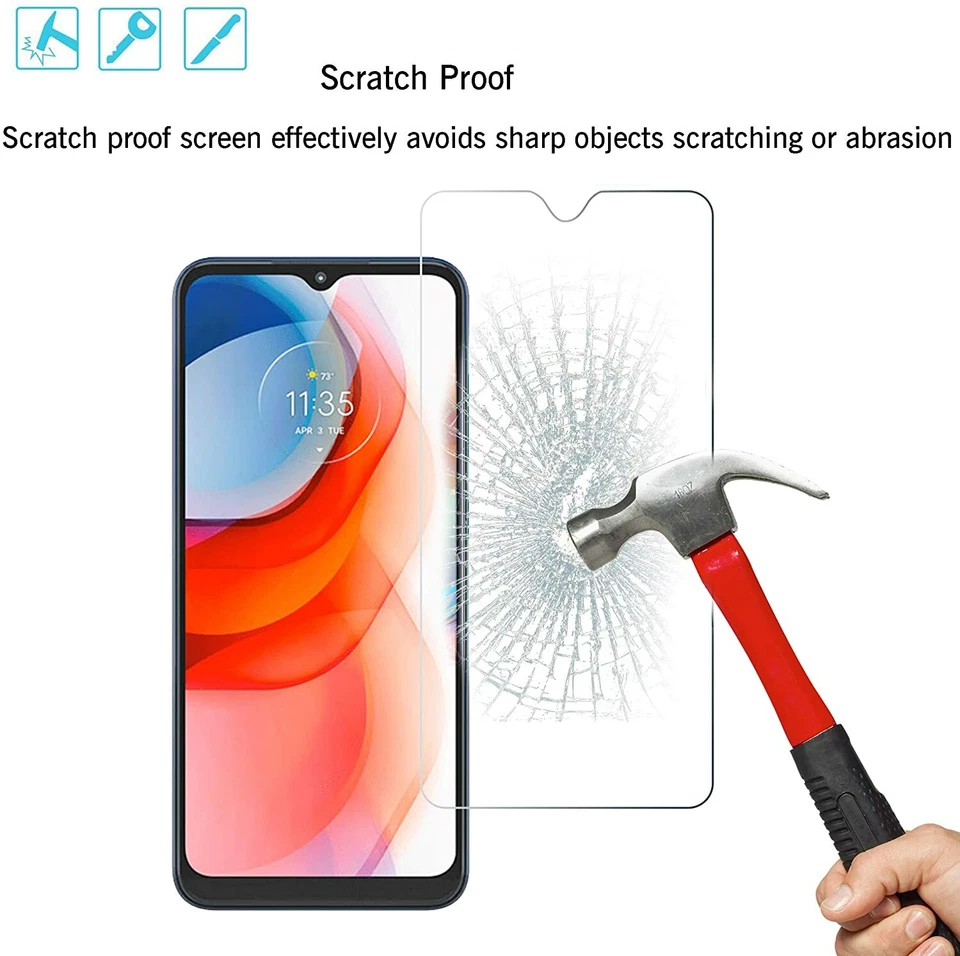 Protetor de tela HD vidro temperado para Motorola Moto G Play 2021 Moto G9/G9 Play - Imagem 3 de 4