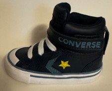 Converse Pro Blaze Strap Hi Two-Tone Leather infant Shoes BLUE 763531C NIB NEW