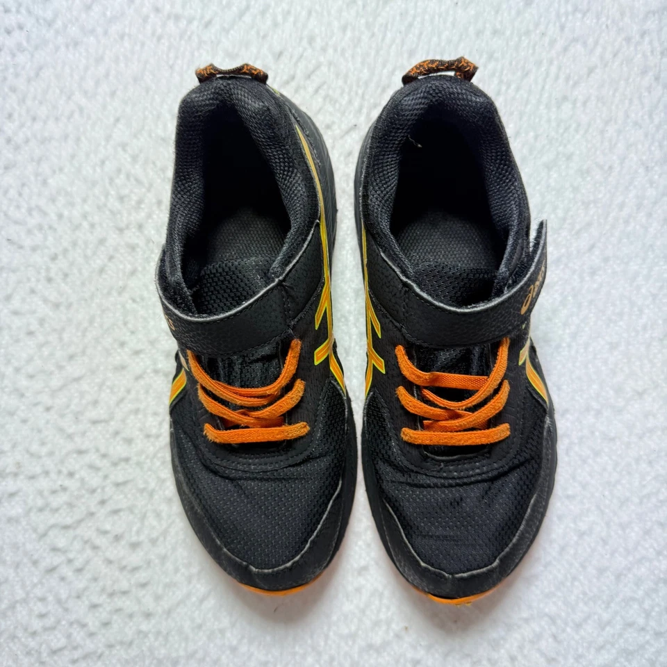 Asics Niños 3 Zapatos Gel-Venture 9 Preescolar Correr Tenis Negro Naranja Talla 1 Foto 4 de 4