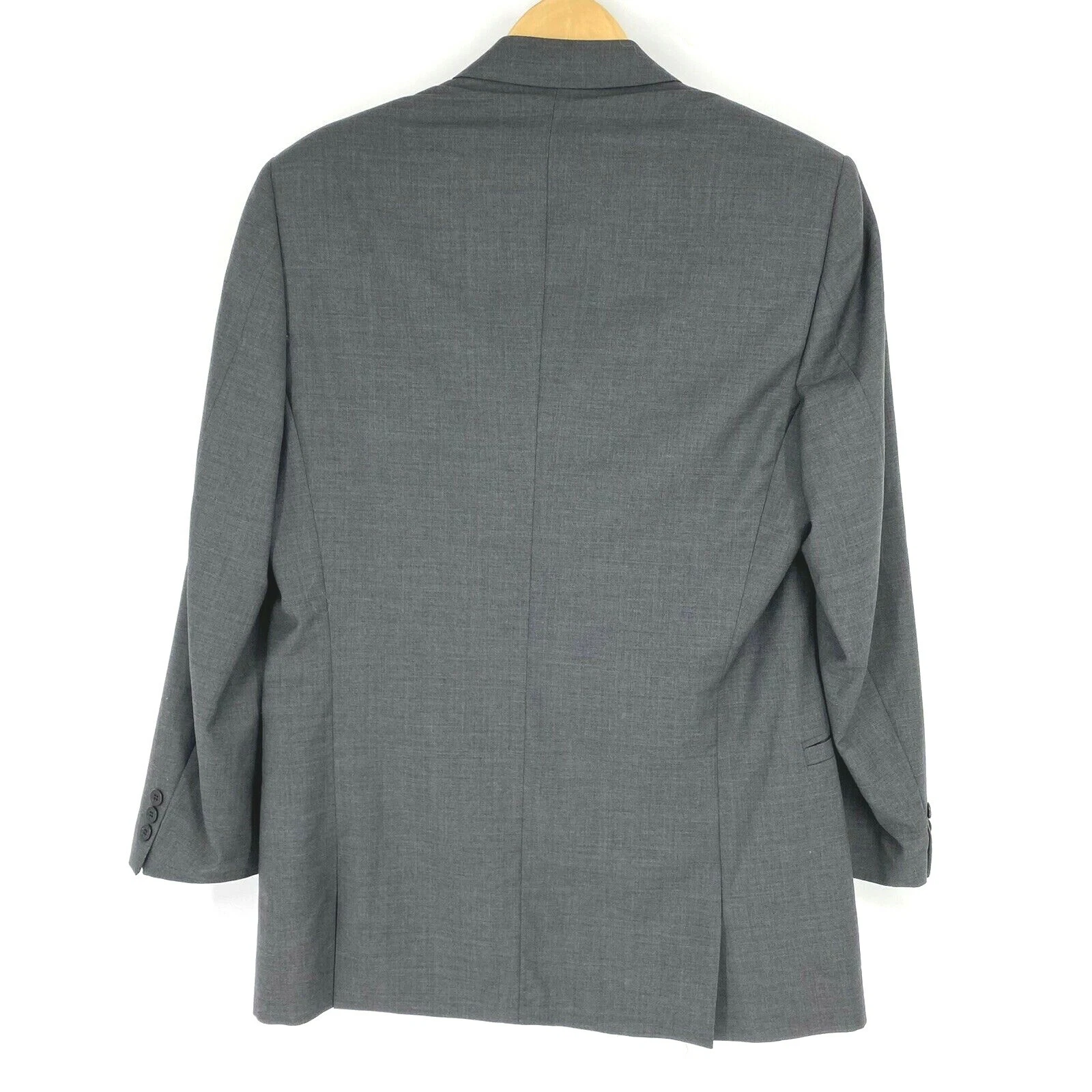 Giacca tuta Versace taglia 52 IT 42 US da uomo grigia classica V2 blazer abito 3 bottoni