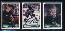Lot (3) 1998-99 Upper Deck Choice #160 Tkachuk 163 155 Signed Autograph (HO78)