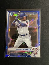 2021 Bowman Chrome Sapphire Maximo Acosta Card