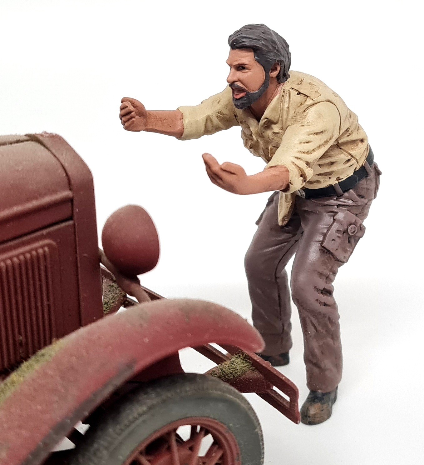 American Diorama 1/18 4X4 Mechanic #6 Polyresin figure model car scene