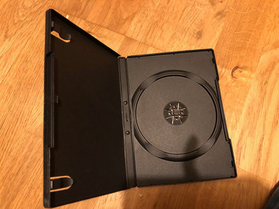 10 Single DVD Hülle 7mm Buchrücken Slimline Schwarz Klar Front Cover Hülle Slim