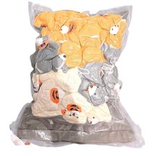 Halloween Plush Bear Set Orange White Grey Mini Pumpkin Ghost 36 Items NWT 