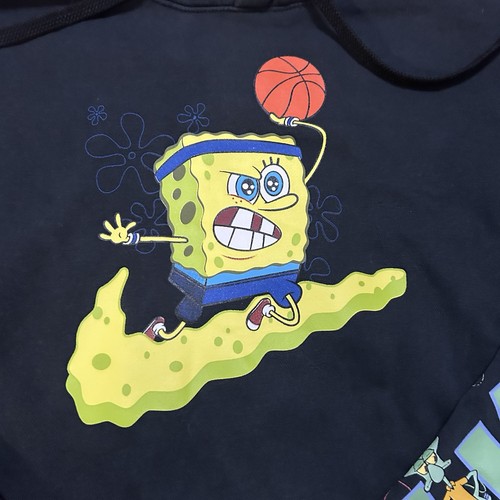 Sudadera con Capucha Nike Kyrie X Bob Esponja Negra Adulto XL Edición Limitada Colaboración - Imagen 3 de 9