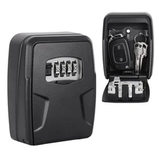 Key Lock Box Wall Mounted 5 Keys Capacity Key Safe Security Storage Lock Box ...