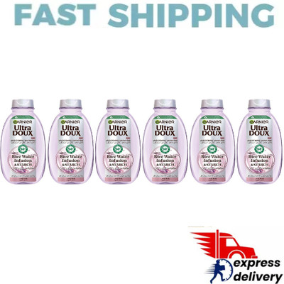 Garnier Ultra Doux Rice Water and Starch Infusion Shampoo, 400 ml ( 6 of Pack )