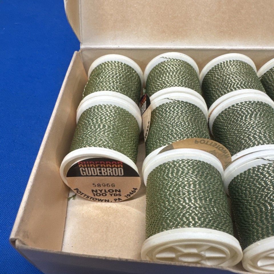 11 Gudebrod Trimar Rod Wrapping Thread 5896G Nylon Thread 100 yd C ...