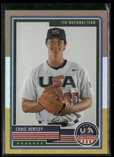 Chase Bentley 2023 Panini USA Baseball Stars & Stripes Bronze Silver Gold USA