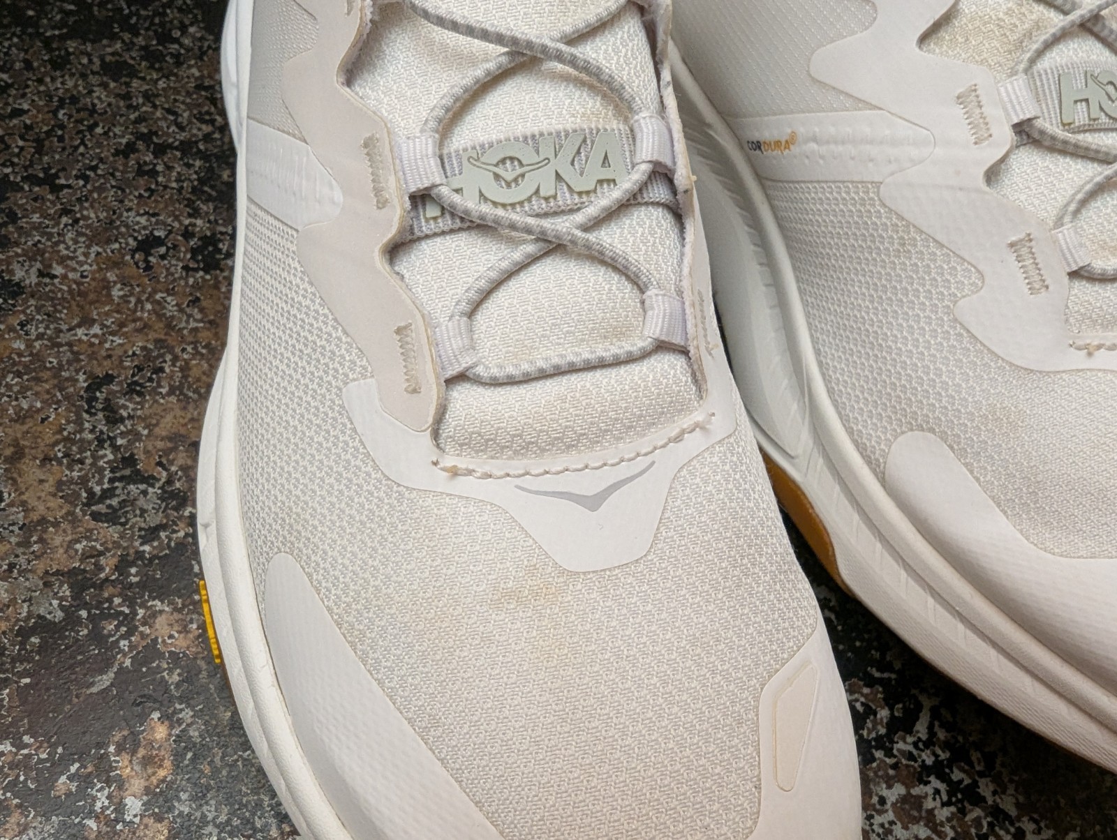 Womens Hoka One One Transport Athletic Shoes Sz 11 Used White Mesh Vibram thumbnail 9