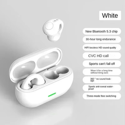 Original T75 Bone Conduction Bluetooth 5.3 Sports Headphones, Waterproof TWS