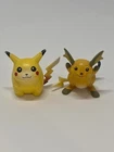 Vintage Tomy Pikachu And Raichu Figures Pokemon 1.5” PVC Nintendo