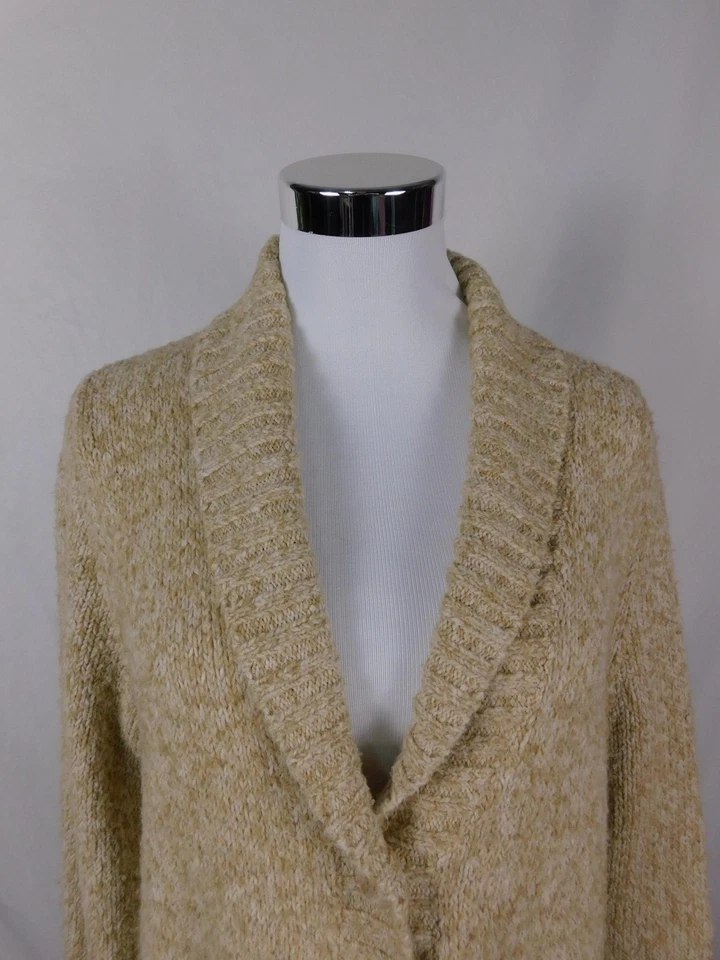 Eddie Bauer Oatmeal Shawl Cardigan XL - Cottagecore Knit - Excellent - Image 3 of 4