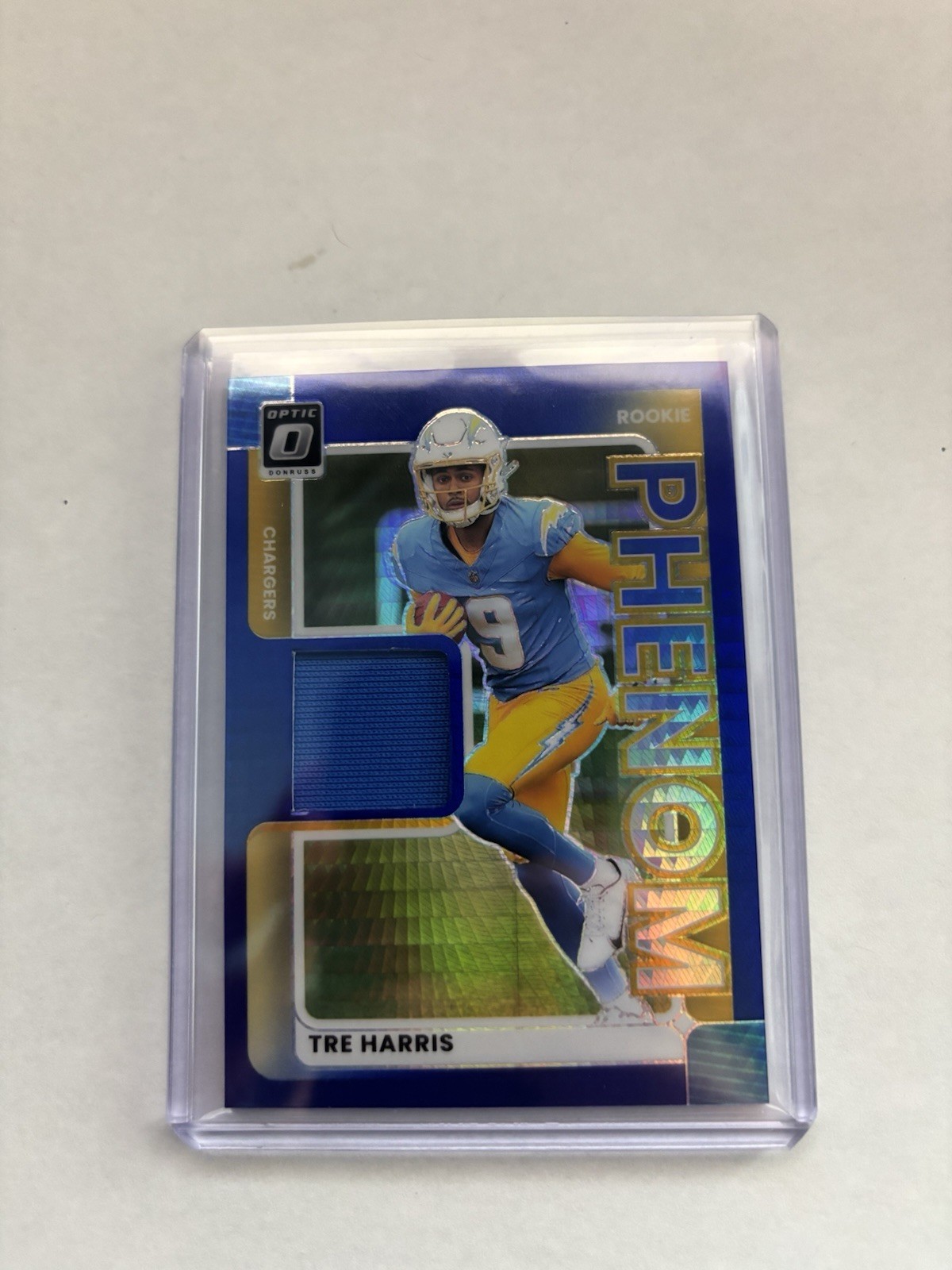 2025 Panini Donruss Tre Harris Rookie Phenom Jerseys Chargers RPJ-THS