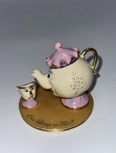 Beauty & The Beast Mrs. Potts Chip Trinket Box Disney Parks Arribas Brothers