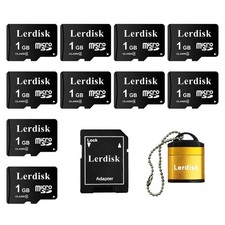 Factory Wholesale Micro SD Card 1GB Pack of 10 in Bulk MicroSD with SD Adapte...