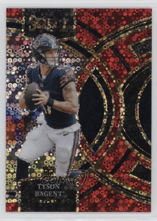 2023 Panini Select Premier Level Red Disco Prizm /49 Tyson Bagent #123 y1g