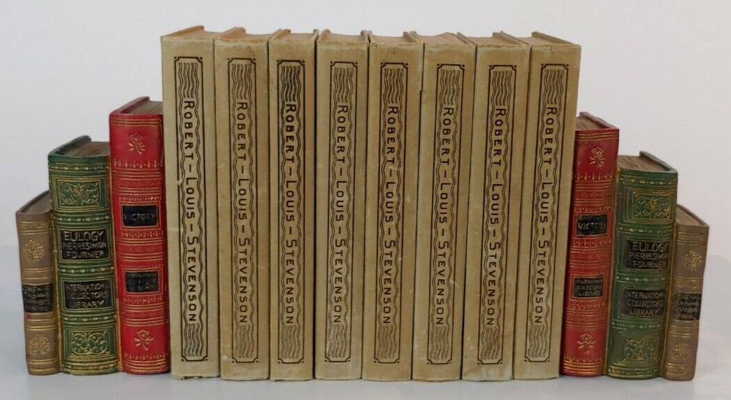 Set of 8 Robert Louis Stevenson Books, 1922, Published by Current Opinion