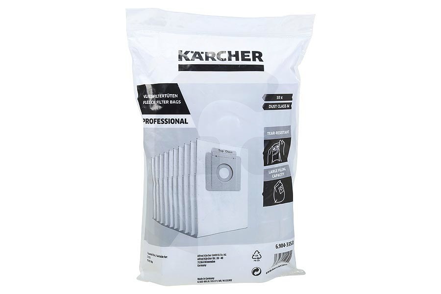 10 SACCHETTI FILTRO TESSUTO NON TESSUTO