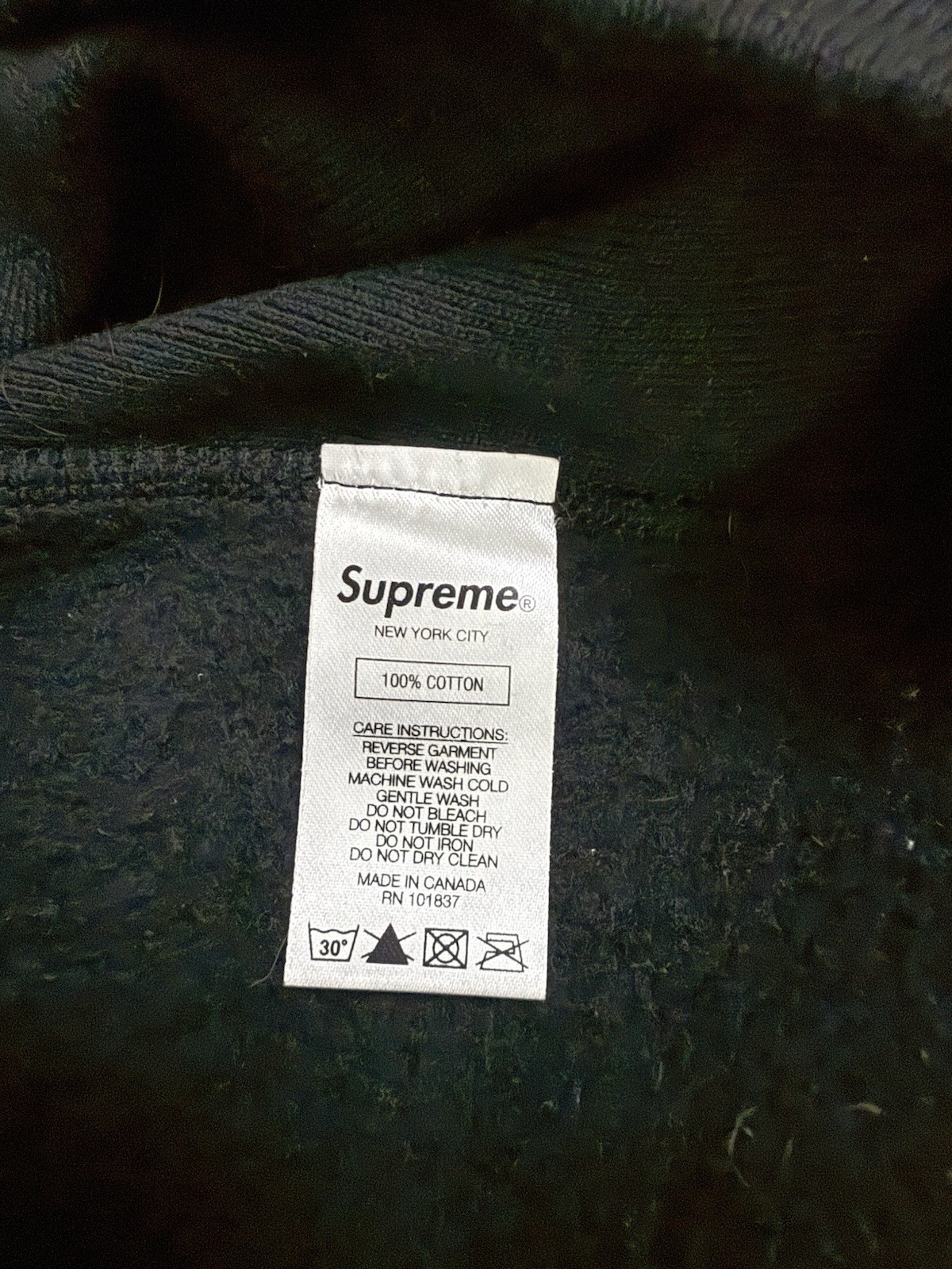 Supreme Swarovski Crystals Box Logo BOGO Hoodie Sweatshirt - Size Large - Black image 8