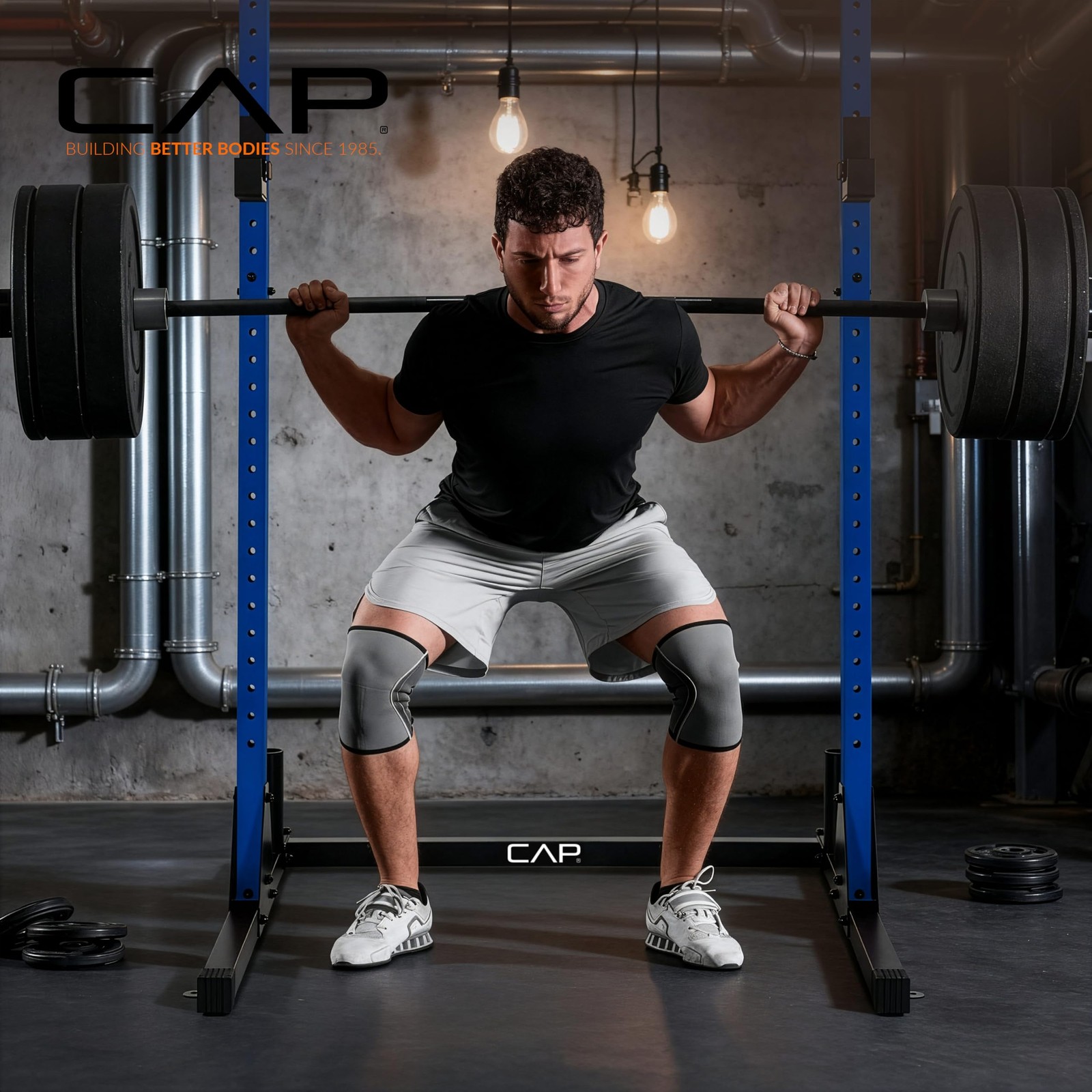 CAP Barbell FM-905Q Red Color Series Power Rack Exercise Stand