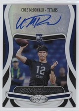 2020 Certified Rookie Signatures 86/199 Cole McDonald #RS-CM Auto 6fs