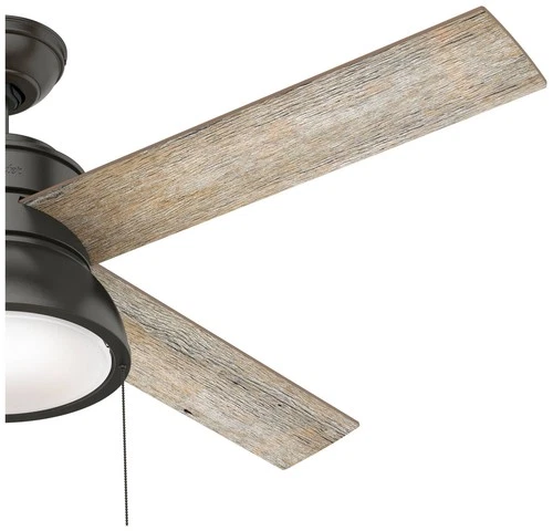 52" Hunter Loki LED Noble Bronze Ceiling Fan with Pull Chains - Picture 2 of 10