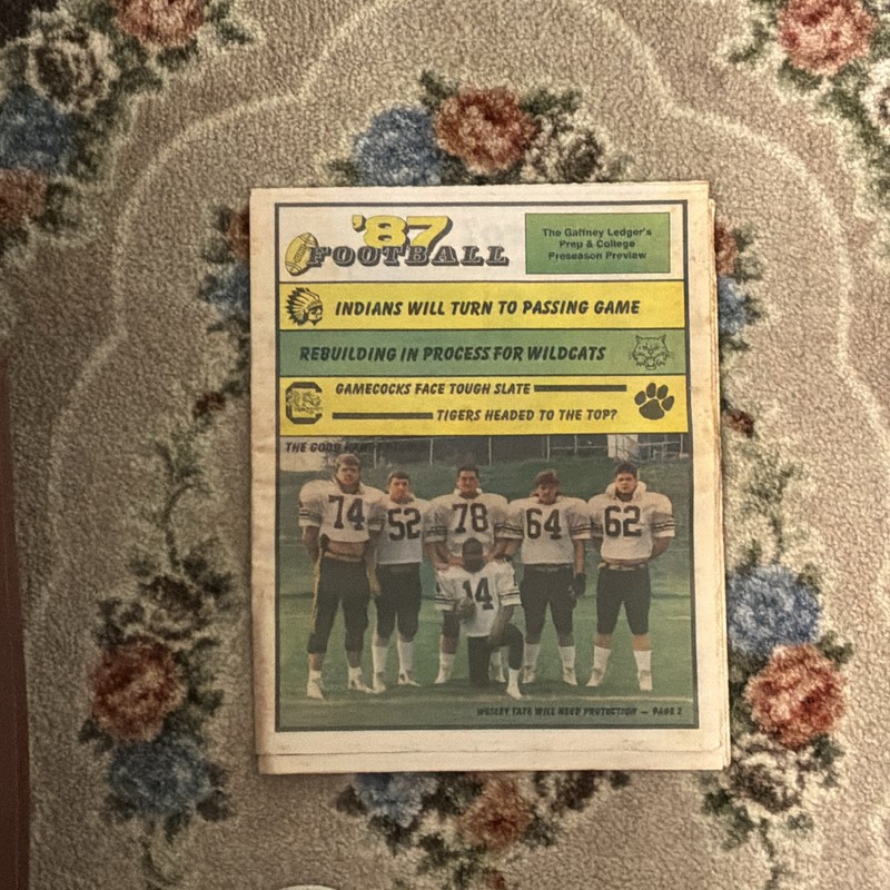 Gaffney Ledger Football Previews For Clemson/ South Carolina Football 87/88/89