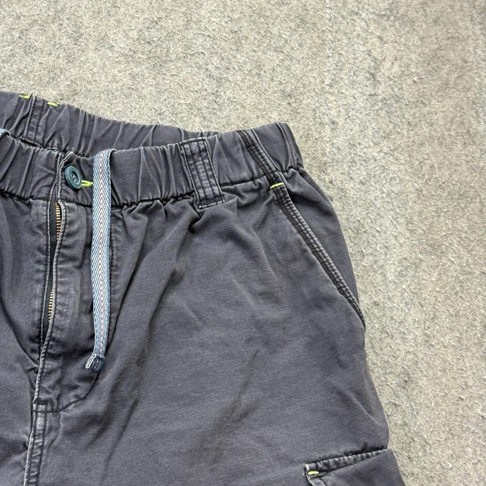 Tommy Bahama Pantalones Cortos Carga Hombre M Azul Oscuro Elástico Cordón 8" Foto 3 de 4