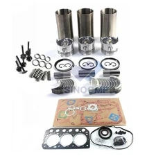 S3L S3L2 Engine Overhaul Rebuild Kit for Mitsubishi w/ Valves Gasket Pistons Set