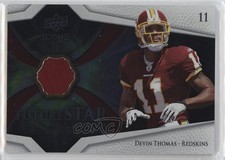 2008 Upper Deck Icons Future Stars Materials Silver Devin Thomas #FSM31 10k8