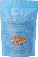 Keto Hana Wild Blueberry Granola Breakfast Cereal, Low Carb 2g Net 1 Case 8 Pack