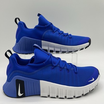Mens Size 10 Nike Free Metcon 6 Racer Blue White Black Gym Shoes FJ7127 402 NEW