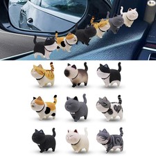 Cute Cat Decor Rearview Mirror Ornaments Decorations Dashboard -cat-univ-9pcs