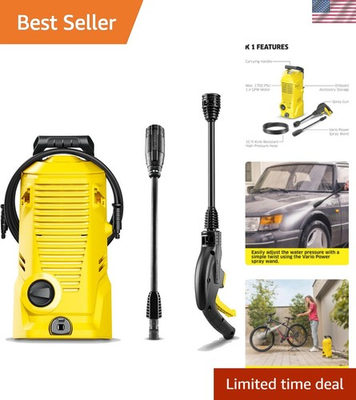 #ad Kärcher K 1 Pressure Washer 1700 PSI amp; 1.45 GPM Compact amp; Efficient Cleaning $131.97
