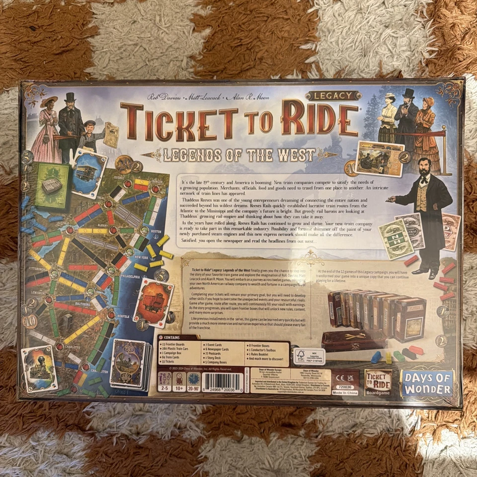 Ticket to Ride Legacy - Legends of the West | Board Game Brand NEW Sealed - Image 2 of 2
