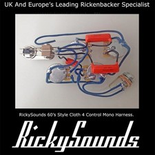 1960's Style 4 Control Mono Wiring Harness - Perfect for Rickenbacker