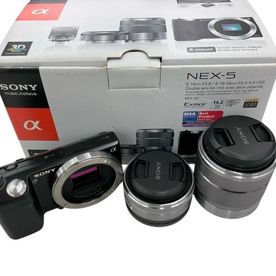 [Gebraucht] Sony NEX-5 14.2MP Doppelobjektiv 16mm 18-55mm OSS mit Box geteste...