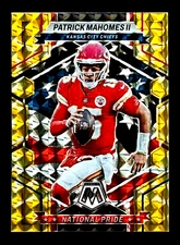 Patrick Mahomes II 2023 Mosaic Reactive Yellow Prizm NATIONAL PRIDE Chiefs #251