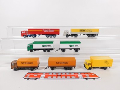 Wiking 1:87 H0 5x MAN Truck Post Haniel Steinle Rosbacher etc Mint #EK850-0,5