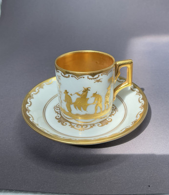 Sammelgedeck Augarten Wien Porzellan Mokkatasse Untertasse, Form 54 Dekor 5356