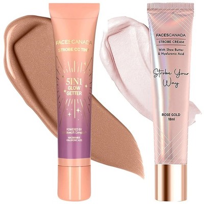 FACES CANADA Brightening Duo 3 Strobe Cream Rose Gold 18ml