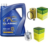 Inspektionspaket 5L Mannol Classic 10W-40 FüR Mercedes W168 A 140 414 1.9 1.6