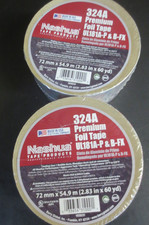 NASHUA 2.5 " x 60 yd. 324A Premium Foil HVAC UL Listed Sealer Duct Tape - 2 PACK