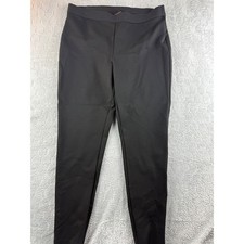 Talbots Black Pull On Ponte Knit Straight Leg Pants Women's Size 12