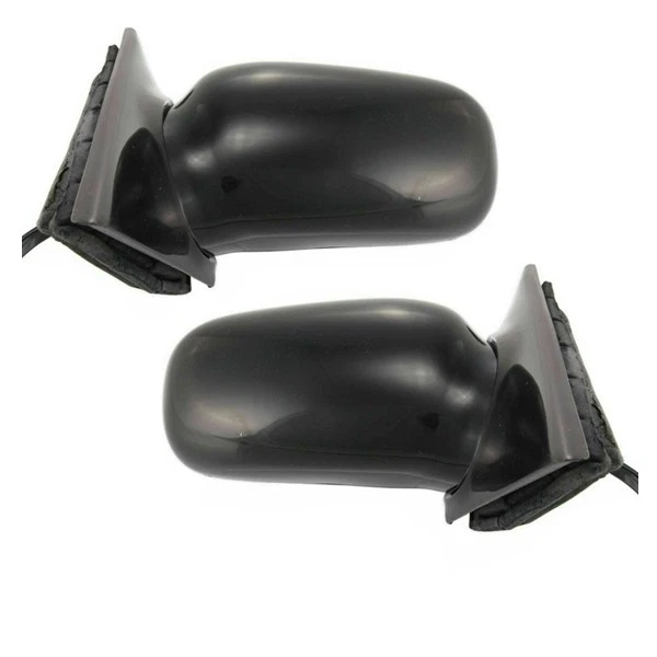 JUEGO PAR de espejos retrovisores manuales negros para 97-99 Cutlass y 97-05 Chevy Malibu Foto 2 de 4
