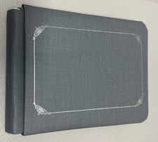 Creative Memories Small Album Gray 6 X 8  NEW w 10 pages. Silver Trim See Pic.