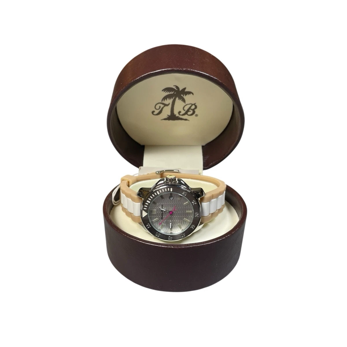 Tommy Bahama Stainless Steel Band Round Wristwatches for 