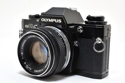 [N.Mint] OLYMPUS OM10 35mm Film Camera Black + F.ZUIKO AUTO-S 50mm f/1.8 2824562